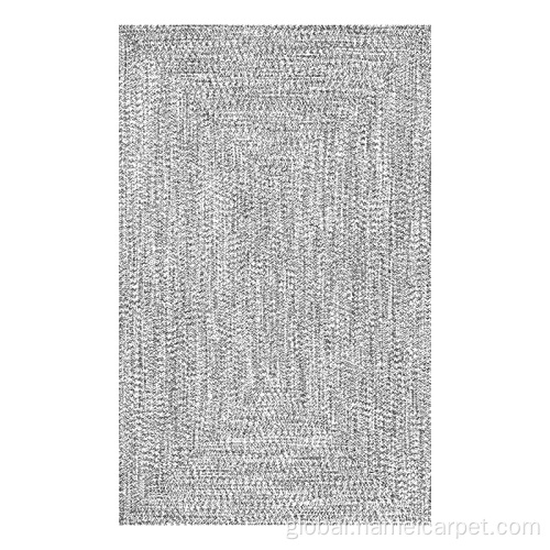 Pp Outdoor Carpets white colour polypropylene pp braided indoor outdoor rugs Factory